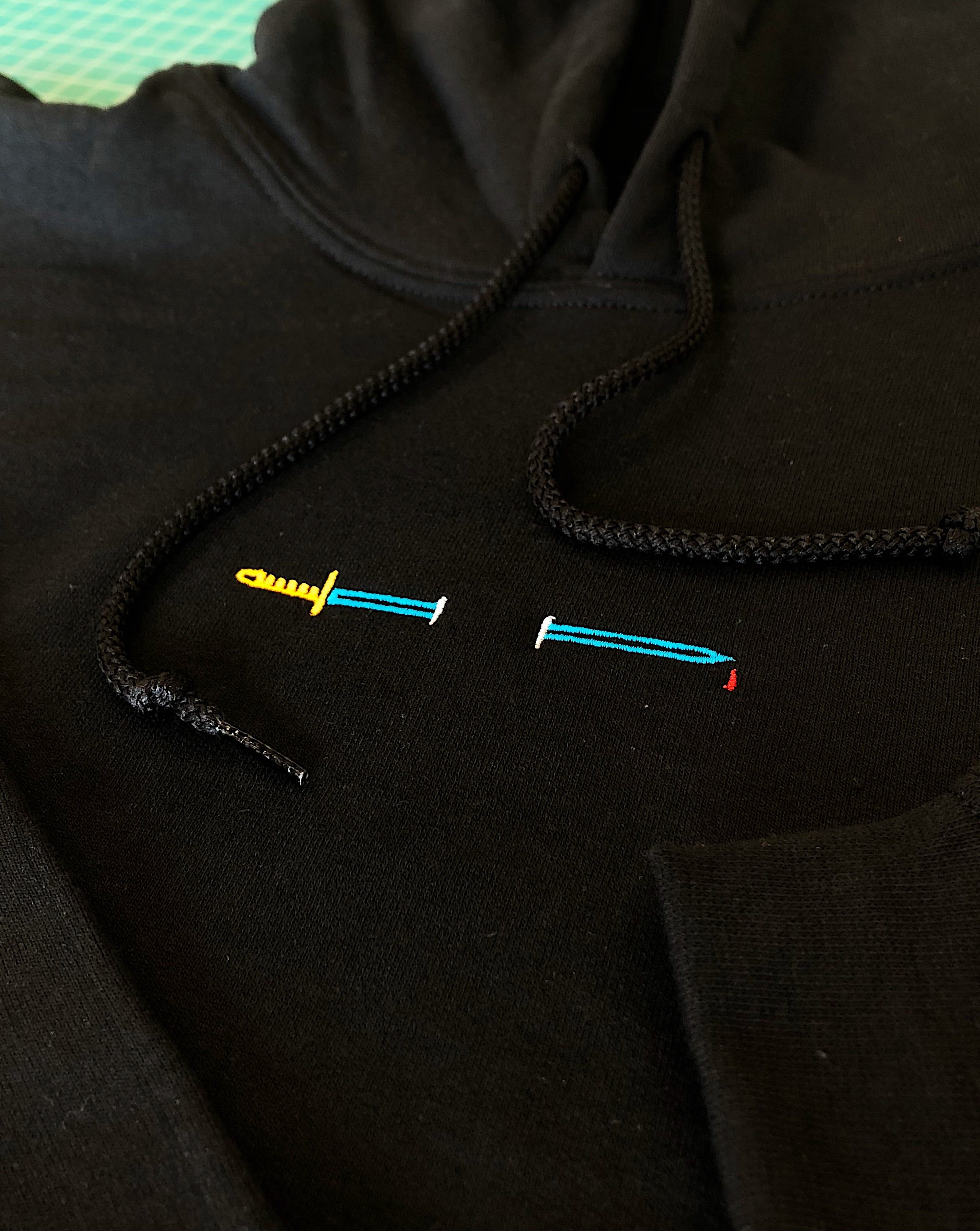 Sword Embroidered Hoodie