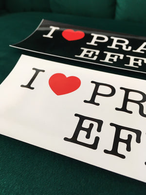 I ♥ Practical Effects bumper sticker