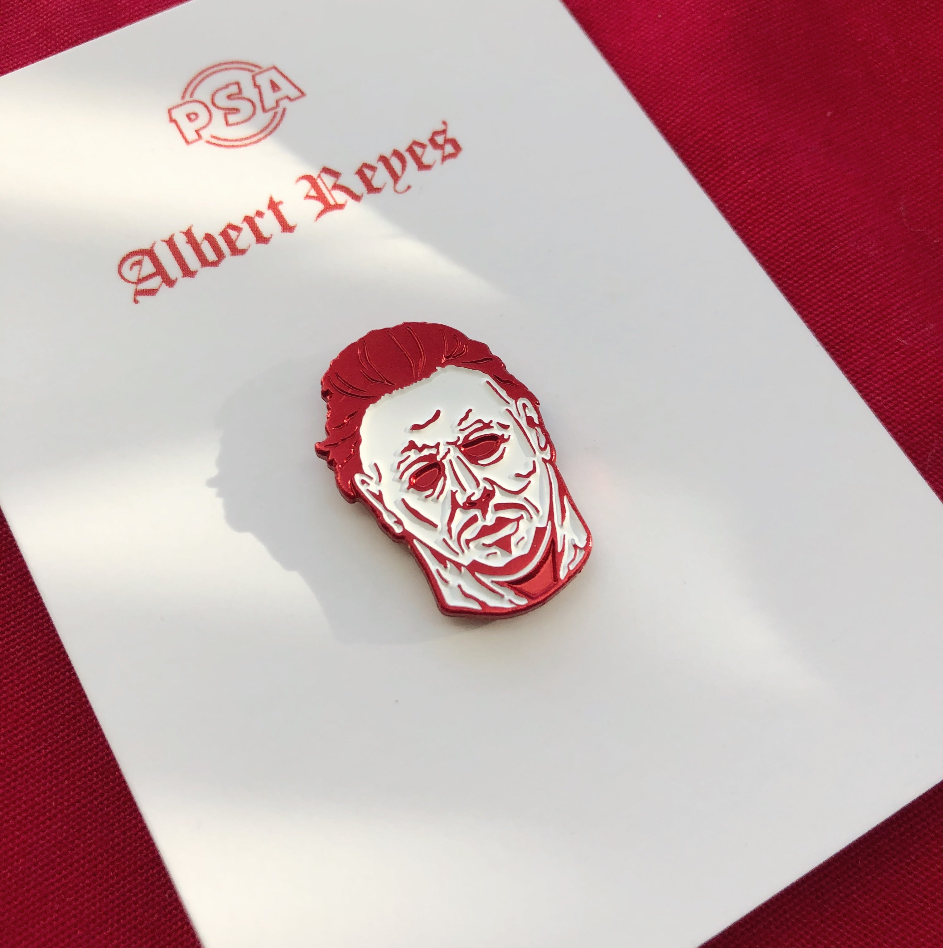 Albert Reyes Halloween enamel pin