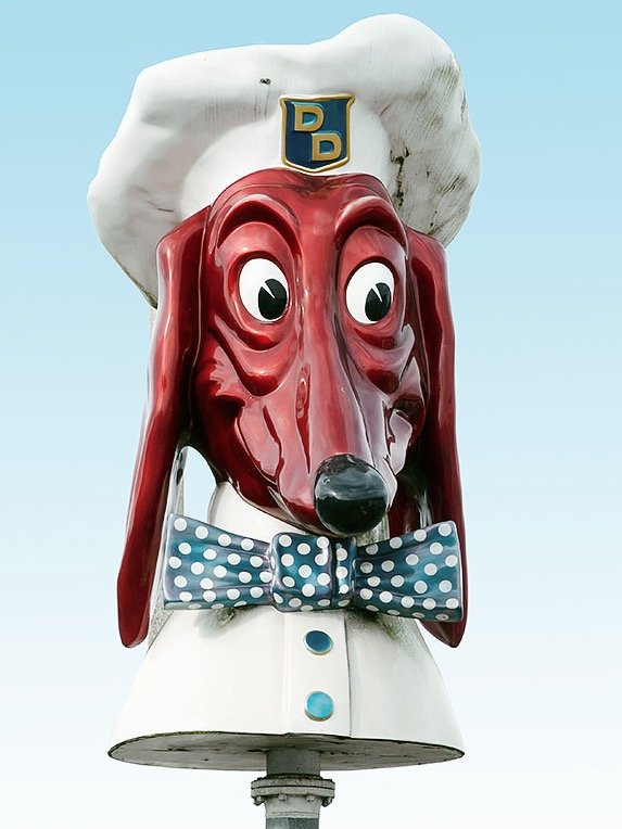 Doggie Diner Head enamel pin