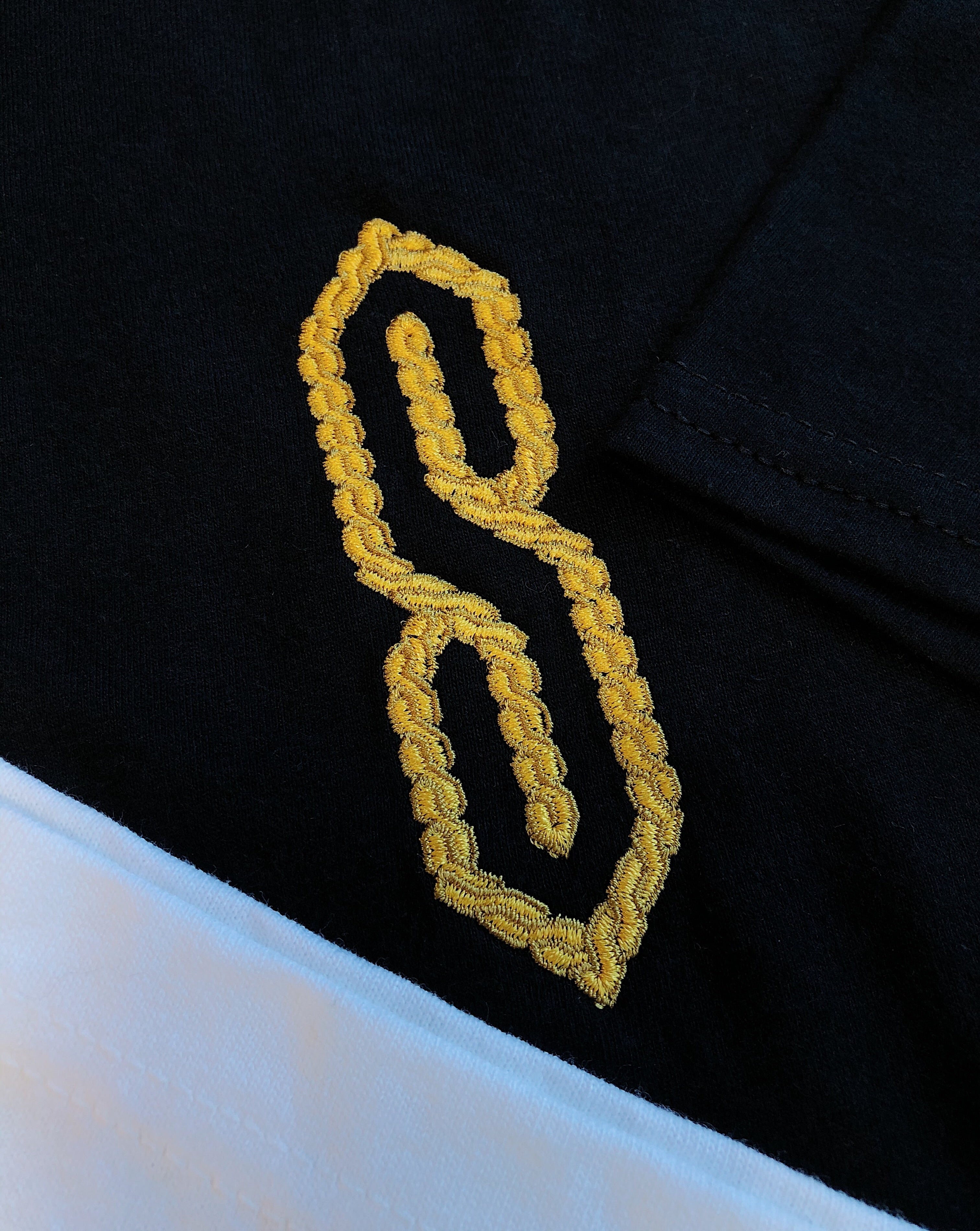"S" Chain Embroidered T-Shirt