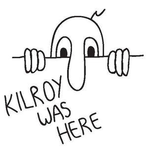 Kilroy Skate enamel pin