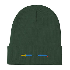 Sword Embroidered Beanie