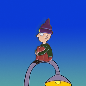 Robin (Radiohead) enamel pin