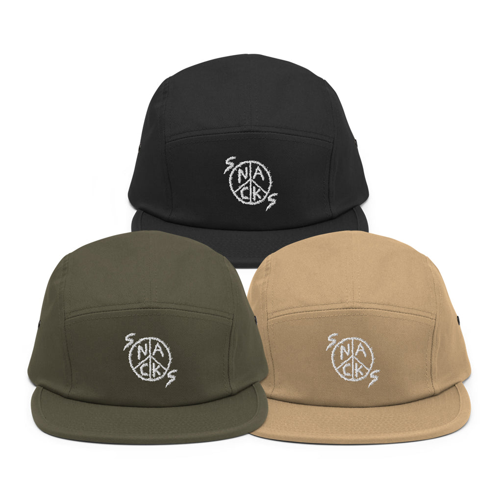 Snacks Embroidered 5 Panel Hat