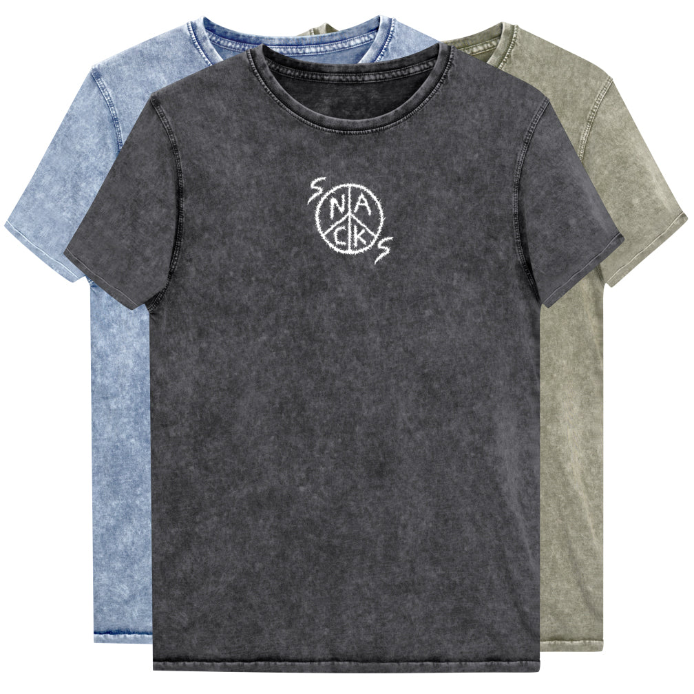 Snacks Embroidered Mineral Wash Shirt