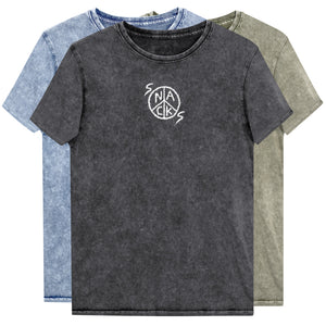 Snacks Embroidered Mineral Wash Shirt