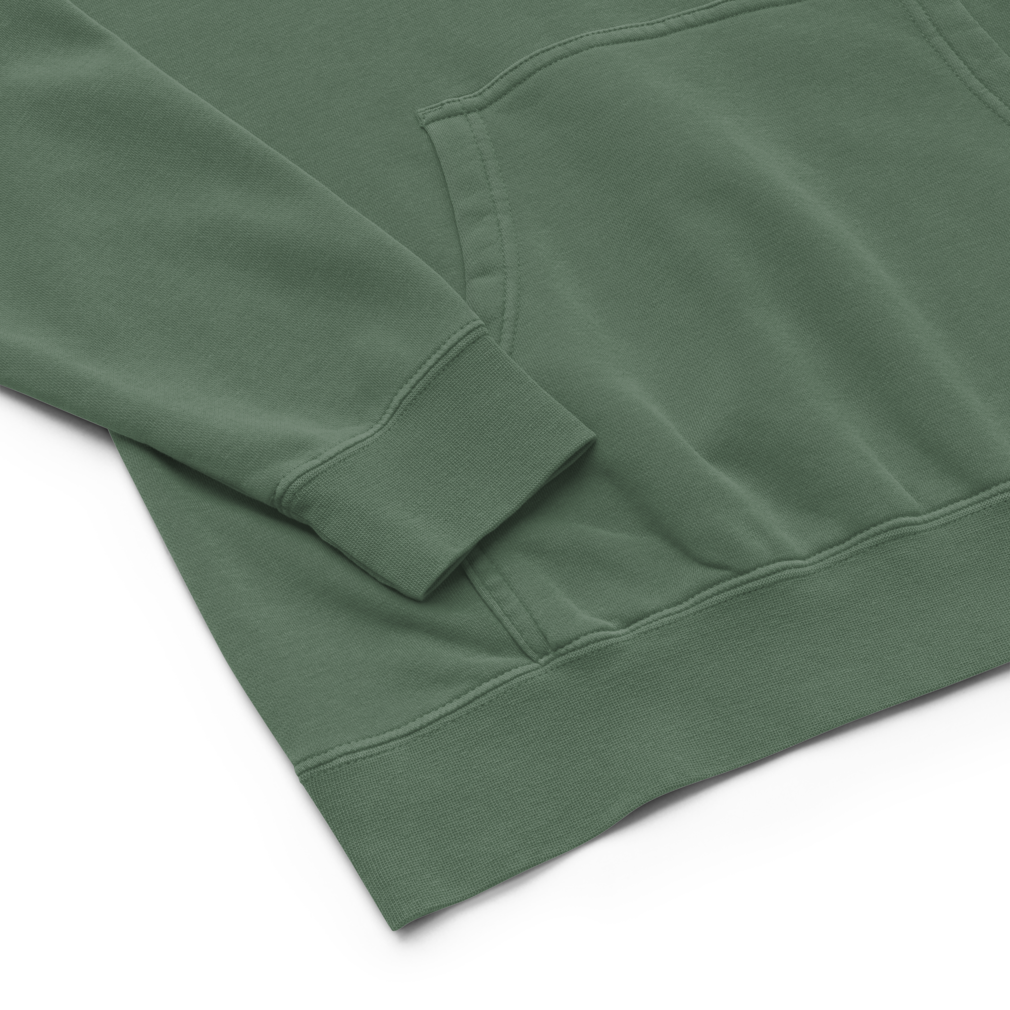 Internet embroidered pigment-dyed hoodie